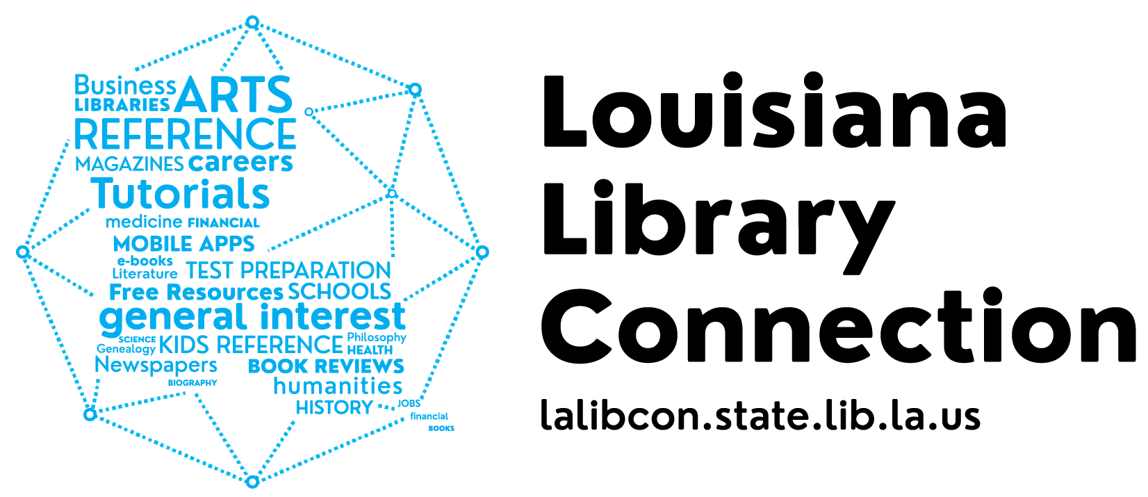 Louisiana Library Connection Databases, image size:1652x715